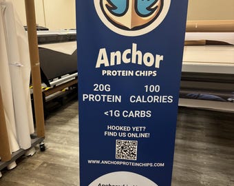 Custom X-Stand Business Sign with Carry Bag