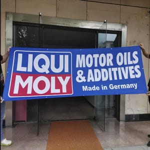 Custom Polyester Fabric Banner, Wrinkle-Free Print with Grommets