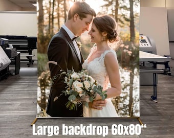 Custom Backdrop for Wedding Photo