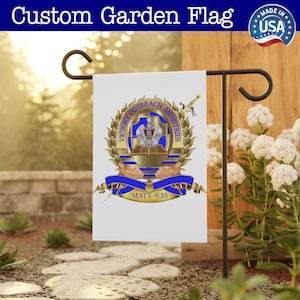 Custom Garden Flag, Personalized Garden Flag, Garden Gift, Outdoor Decor, Advertising, Event Banner, Double-Sided - Add Your Photo Or Text