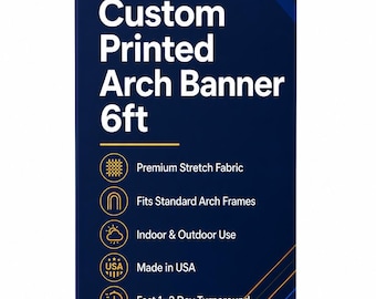 Custom Arch Backdrop Cover: Personalized Stretch Fabric - Wrinkle Resistant