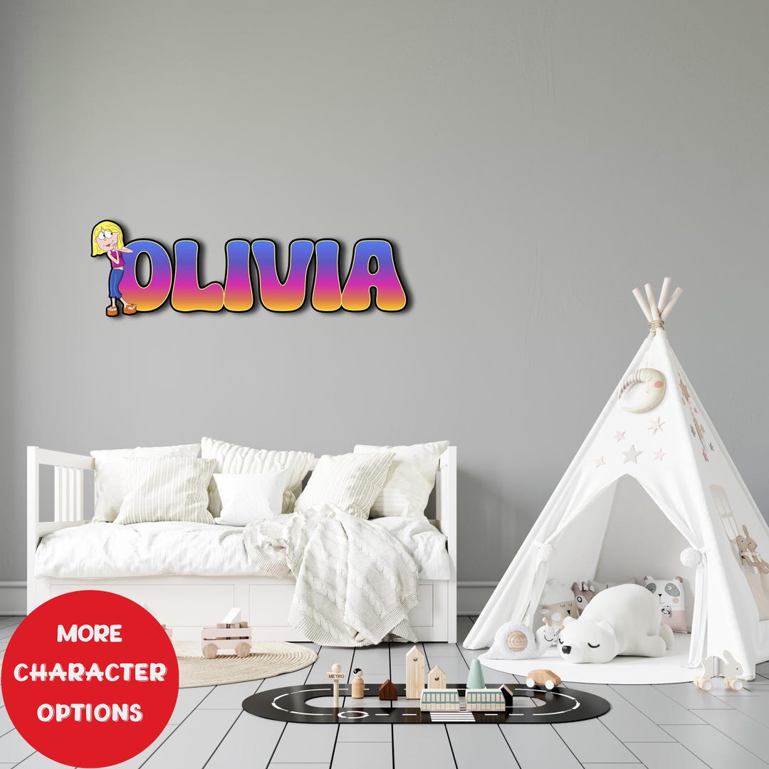 Lizzie Mcguire Personalized Kids Room Wooden Wall Decor Sign, Lizzie ...