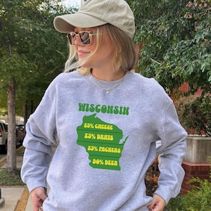 Wisconsin Drinking Sweatshirt | Funny Sweatshirt for Wisconsinites