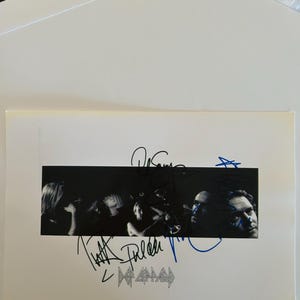 Def Leppard Signed Photo W/COA