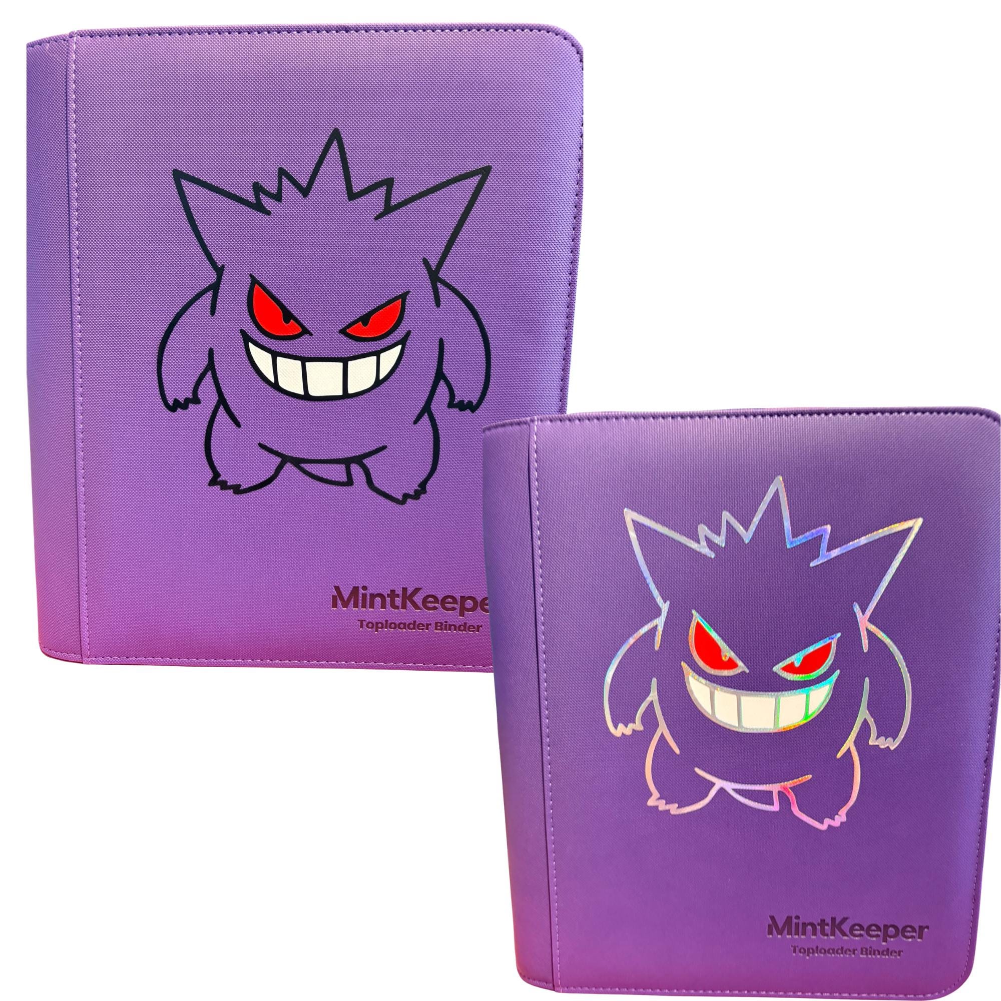 Gengar Purple Mintkeeper Toploader 4/9 Pocket Binder Sewn Pages