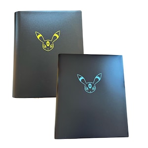 Pokémon Nachtara Eeveelution Kartenbinder - 160 oder 360 Kartenkapazität Nachtmann und Nachtschwarz