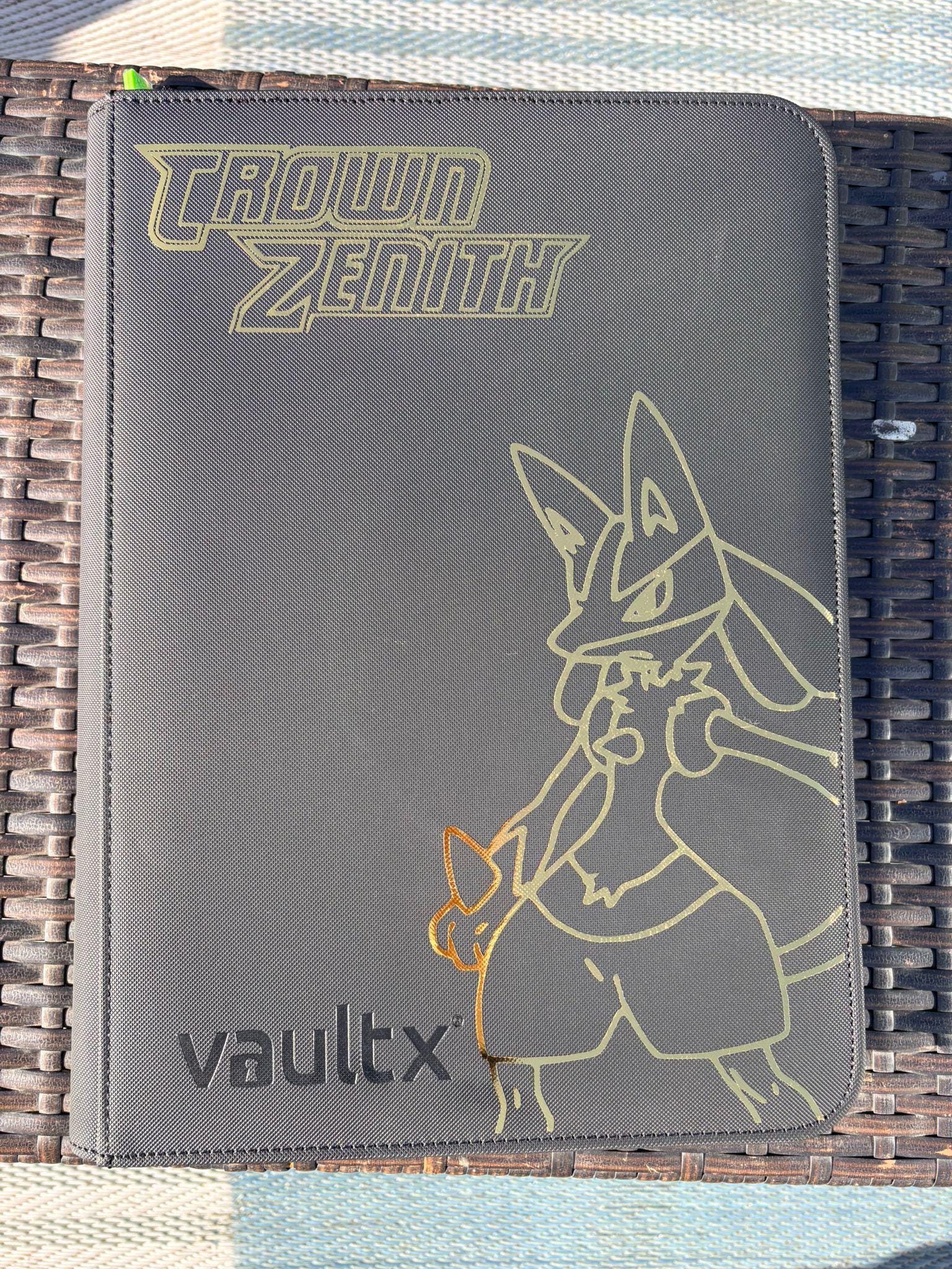 crown zenith card binder Crown Zenith Lucario Vault X Binder | Pokémon Card Binder | 4 9 12 Pocket  Album | TCG Storage Folder | Gift for Collector