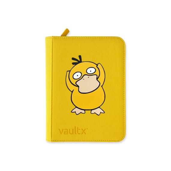 Psyduck Pokmon Vault X Binder  4 / 9 / 12-pocket, Zip-up, Yellow  Collector's Binder - Etsy Israel