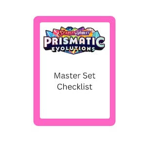 JCC Pokémon - Téléchargement numérique - Cartes liste de contrôle du coffret principal Evolutions prismatiques écarlate et violette