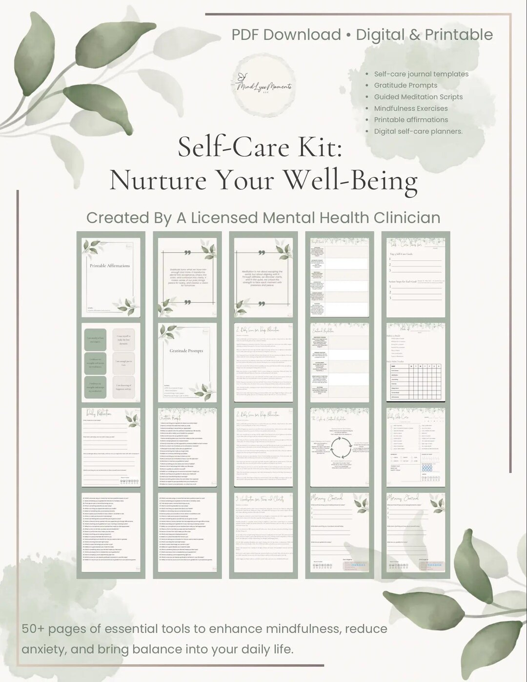 Wellbeing Kit Self-care Kit: Nurture Your Well-being - Etsy