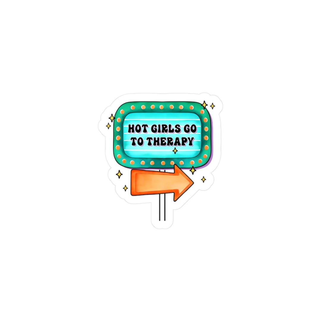 Hot Girls Go to Therapy Vinyl Decal - Etsy