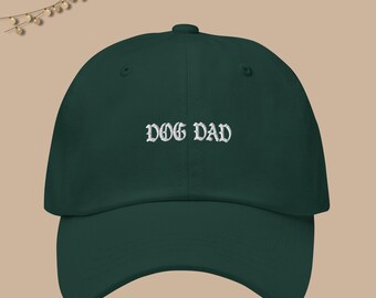 Dog Dad Hat, Dog Dad Hat Old English, Simple Dog Dad Hat