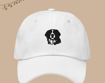 Bernese Mountain Dog Dad Hat, Neutral Dog Dad Hat, Berner Dad Hat