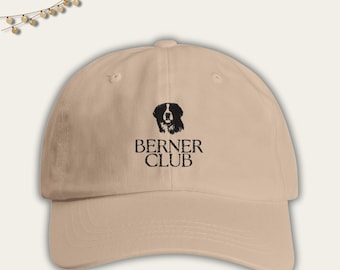 Berner Club Dad Hat, Bernese Mountain Dog Dad Hat, Unisex Dad Hat