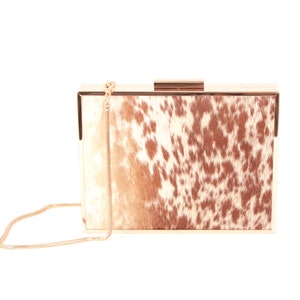 Cowhide Box Clutch ~ Brown Spotted Clutch ~Brown Cowhide Clutch ~ Gray Cowhide Clutch ~ Leopard Clutch ~ Zebra Clutch ~ Leopard Clutch