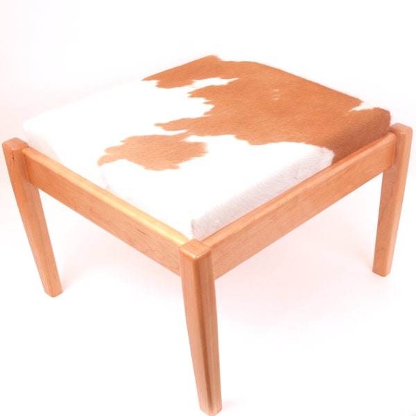 Cowhide Ottoman Etsy