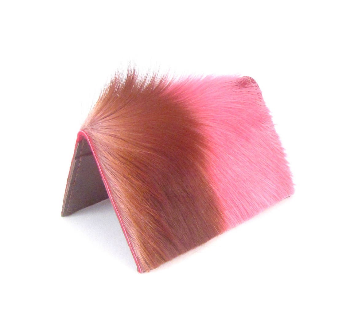 Pink Fur Wallet Etsy