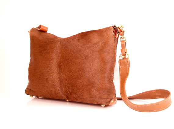 cowhide hobo bag