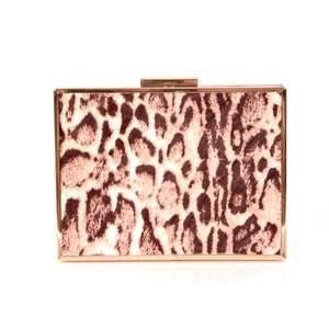 Cowhide Box Clutch ~ Snow Leopard Clutch ~Brown Cowhide Clutch ~ Gray Cowhide Clutch ~Calf Hair Clutch ~ Zebra Clutch ~ Leopard Box Clutch