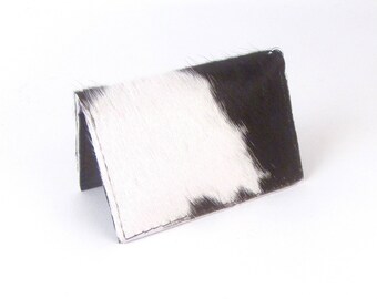 Black and White Cowhide Wallet