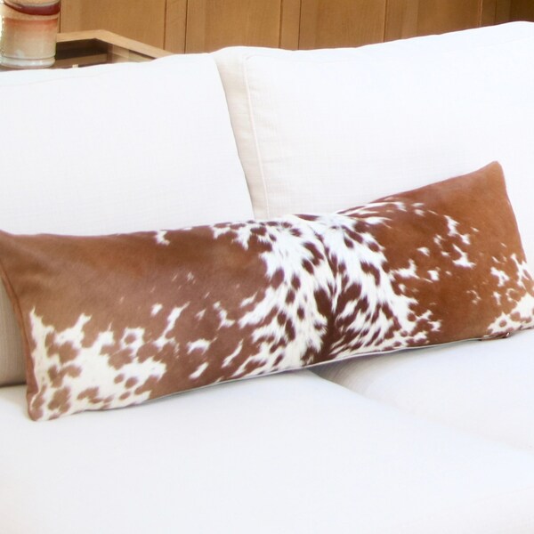 Cowhide Lumbar Pillow Etsy