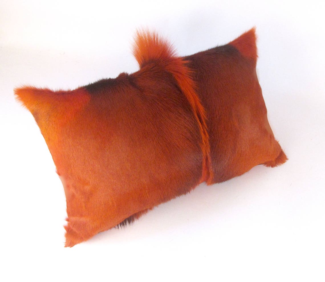 Orange Fur Pillow BEST SELLER Etsy