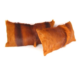 Orange Fur Pillow ~ BEST SELLER