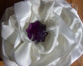 Weiße Blume Haarspange