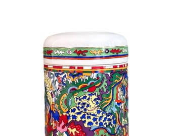 Rare Yves Saint Laurent Rive Gauche Ceramic Jar