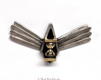 Time Traveler Insignia pin - steampunk style pin exclusively for time travelers (of course, we all travel through time!)