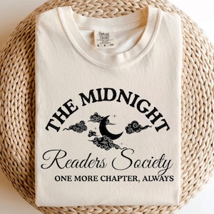 Bookworm Shirt, Funny Reading Shirt, Booklover Tee, Midnight Readers Society Shirt, Late Night Reader Book Club,Gift for Reader, Bookish Tee
