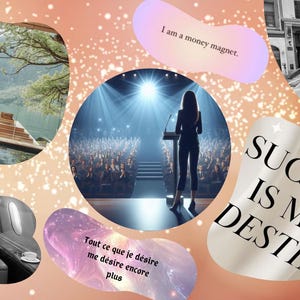 Visualization board / Vision Board - Successful Woman