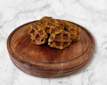 All Natural Bacon Cheddar Dog Waffles, Homemade Peanut Butter Banana Treats