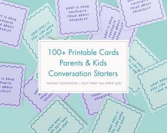 Family Conversation Starter Cards | 100+ Questions (Printable)