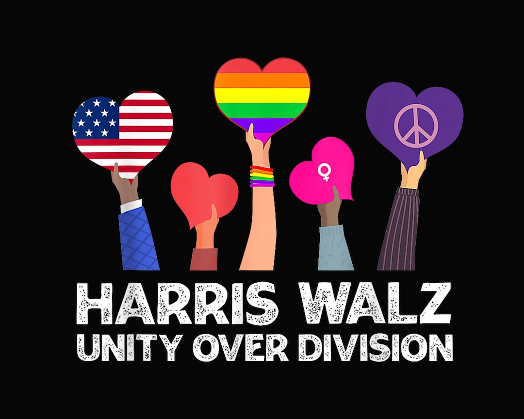 Harris Waltz 2024 Unity Over Division Png - Etsy