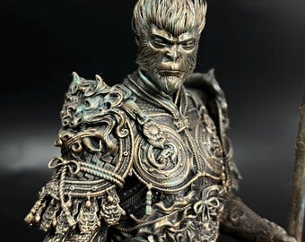 Black Myth- Wukong Statue | Sun Wukong Figure | Monkey King  Wukong | Wukong Resin Statue