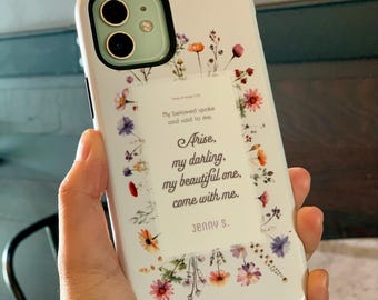 Arise My Darling Floral Phone Case -  Personalized Tough Cases