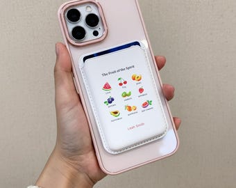 The Fruit of the Spirit Personalized Magsafe® Compatible Vegan Wallet