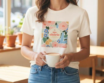 Ma Chérie (My Darling) Floral Boxy Tee