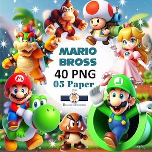 スーパーマリオ PNG クリップアート、PNG スーパーマリオ、スーパーマリオ フォント、印刷可能なマリオ、デジタルマリオ、ルイージ マリオ カート PNG 画像、デジタル ペーパー PNG
