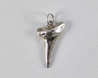 Sterling Silver Shark Tooth Charm Pendant