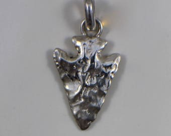 Sterling Silver Arrowhead Charm Pendant