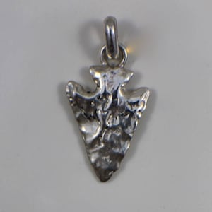 Sterling Silver Arrowhead Charm Pendant