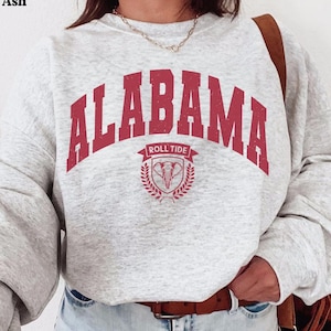 Alabama Bama Sweatshirt | Varsity Vintage aesthetic Long sleeve | Cute Cozy Crewneck | Alabama Retro unisex shirt |comfy Crewneck |Trendy