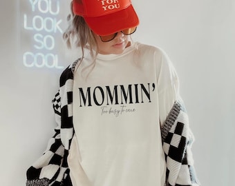 Comfort Colors Retro Mama Shirt Mothers Day Gift From Daughter for Mom Mama Tshirt For Birthday For Her Baby Shower Christmas Mommin Shirt