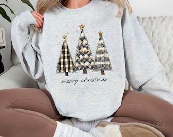 Christmas Sweatshirt, Christmas Sweater, Christmas Crewneck, Christmas Tree Sweatshirt, Holiday Sweaters for Women, Winter Sweatshirt