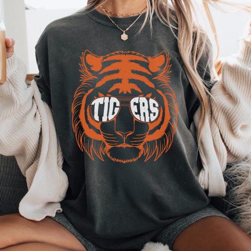Tigers On Top Embossed Sweatshirt main image 0