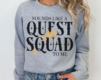 Basgiath War College Sweater, Fourth Wing Quest Squad Crewneck, Ridoc Sweater, Dragon Rider, Rebecca Yarros, Fourth Wing, Violet Sorrengail