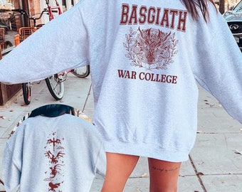 Fourth Wing Sweatshirt, Dragon Rider Sweatshirt, Basgiath War College Shirt, The Empyrean Series, Violet Sorrengail Fantasy Empyrean Series