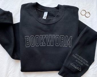 Bookworm Custom Favorite Book Sweater, Favorite Books Sleeve, Book Lover Sweatshirt, Book Lover Gift, Funny Bookish Sweatshirt, Teacher Gift